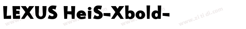 LEXUS HeiS-Xbold字体转换